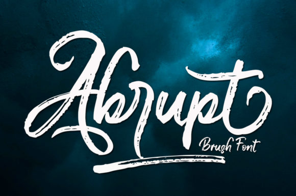 Abrupt: A Textured Brushed Handwritten Font for Modern Web Design