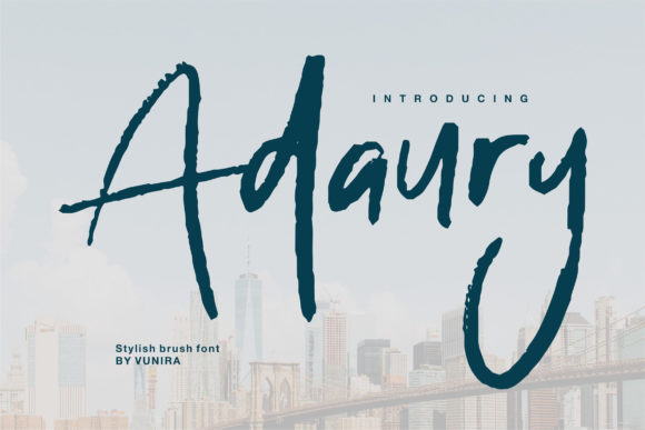 Adaury: A Stylish Script Handwritten Font for Small Business Branding