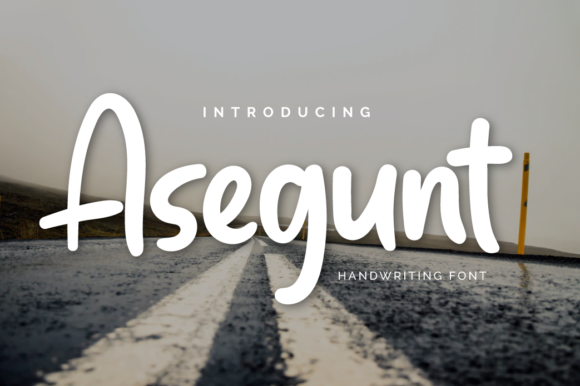 Asegunt: A Daring Handwritten Font for Modern Web Design