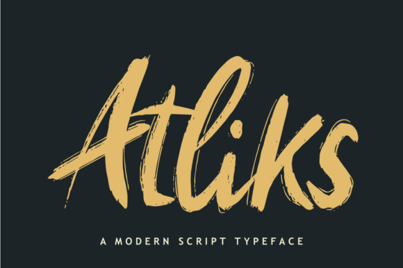 Atliks: A Bold Handwritten Font for Confident Branding