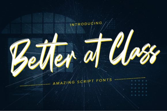 Better at Class: A Luxurious Script Font for Elegant Editorial Design