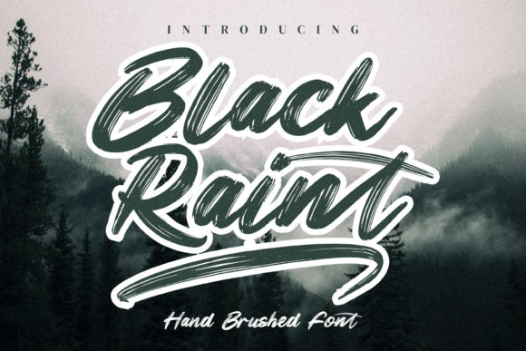 Black Raint: A Bold Handwritten Font for Urban Branding
