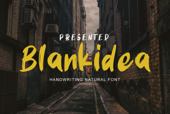 Blankidea: A Brushed Handwritten Font That Elevates Small Business Branding