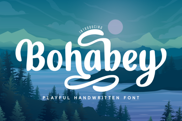 Bohabey: A Playful Handwritten Font for Creative Branding Projects