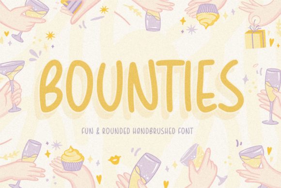 Bounties Font: A Fresh Handwritten Style for Creative Projects