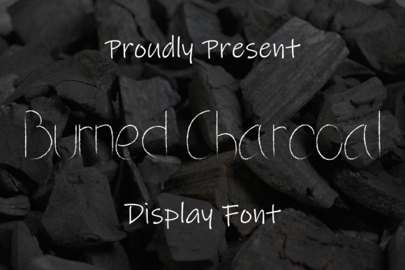 Burned Charcoal: A Creepy Handwritten Font for Halloween Branding