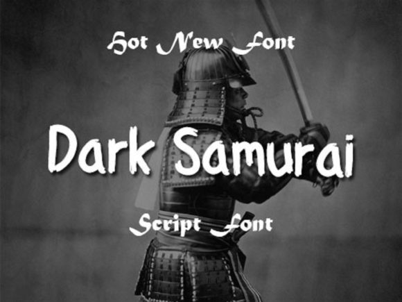 Dark Samurai: A Bold Display Font for Impactful Campaign Design