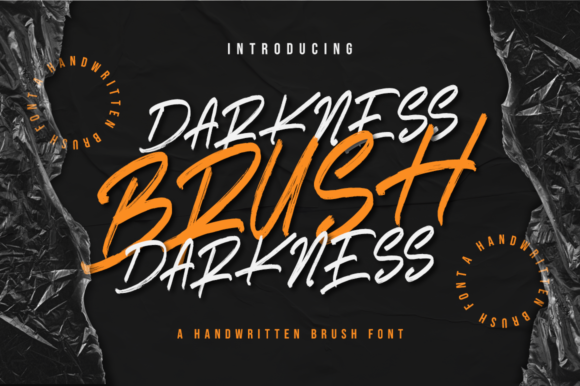 Darkness Brush: A Modern Display Font for Editorial Design and Branding