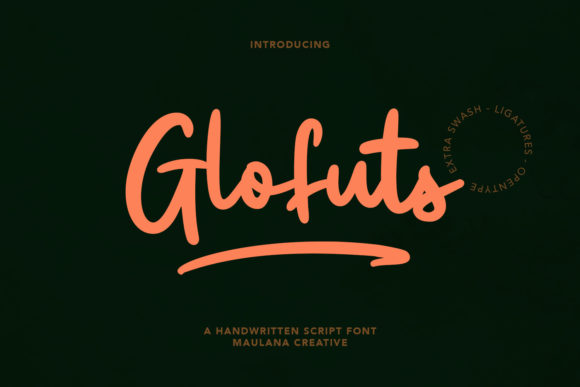 Glofuts: A Cute Paint Brushed Handwritten Font for Crafters and Makers