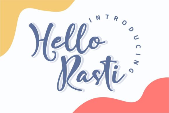 Hello Rasti: A Whimsical Handwritten Font for Branding and Creative Design