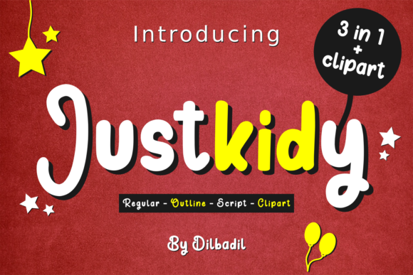 Justkidy: A Sweet Paint-Brushed Handwritten Font for Editorial Design