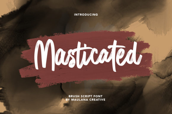 Masticated: A Daring Script Font for Bold Editorial Statements