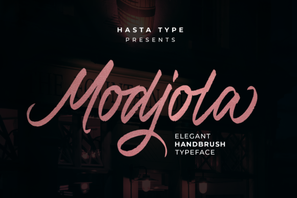 Modjola: A Brushed Handwritten Font That Elevates Maker Designs