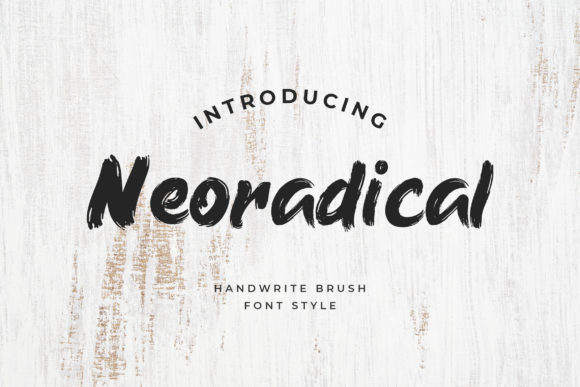 Neoradical: A Brushed Handwritten Font for Playful Branding Projects