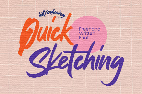 Quick Sketching: A Handwritten Font for Urban-Inspired Editorial Design