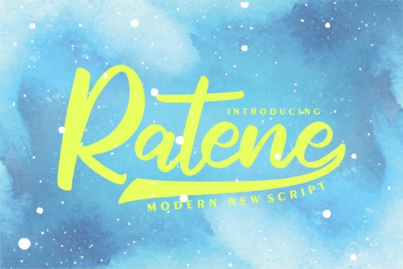 Ratene: A Sweet Brushed Handwritten Font for Crafters and Makers
