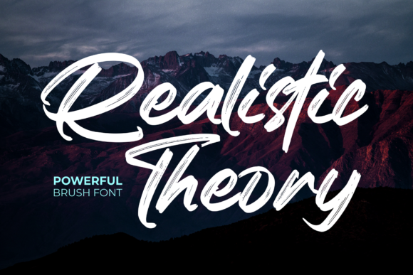 Realistic Theory: A Beautiful Brushed Handwritten Font for Crafters and Makers
