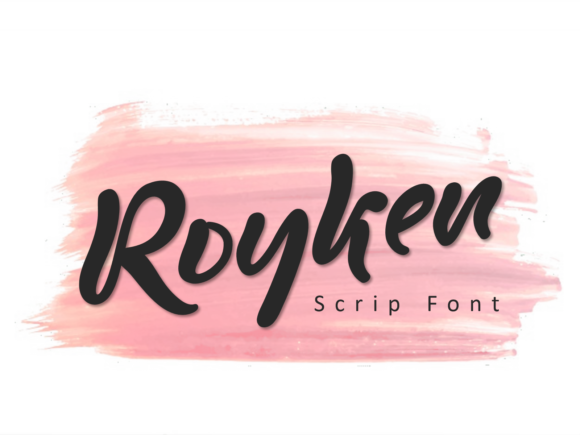 Royken: A Paint-Brushed Handwritten Font for Makers and Designers