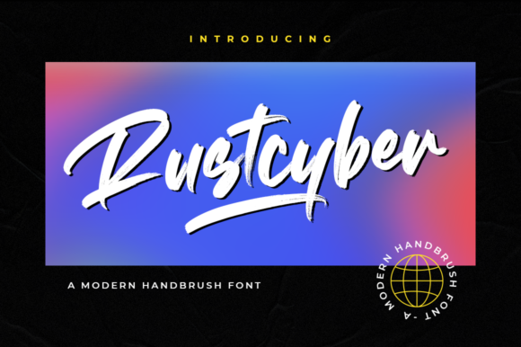 Rustcyber: A Bold Script Handwritten Font for Business Branding
