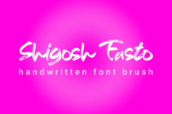Shigosh Fasto: A Brushed Handwritten Font for Bold Craft and Product Designs