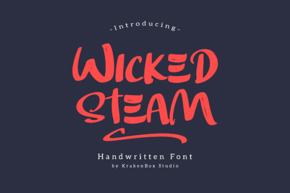 Wicked Steam: A Brushed Handwritten Font for Creative Web Design Projects
