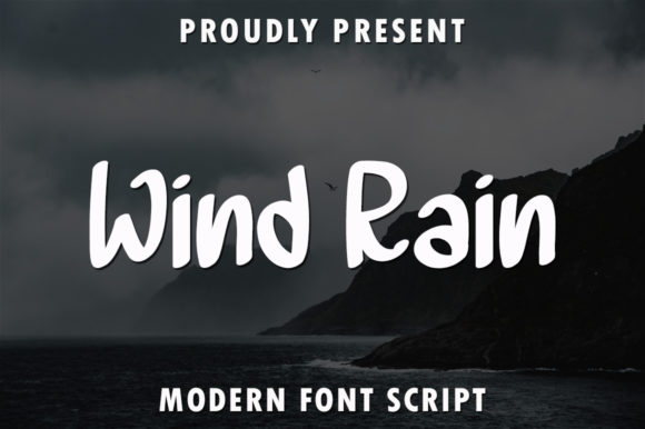 Wind Rain: A Joyful Script Handwritten Font for Creative Designs