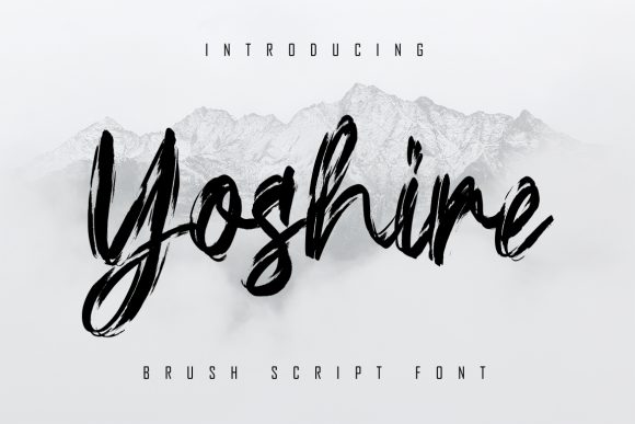 Yoshire: A Rough Textured Font for Handwritten Elegance in Editorial Design